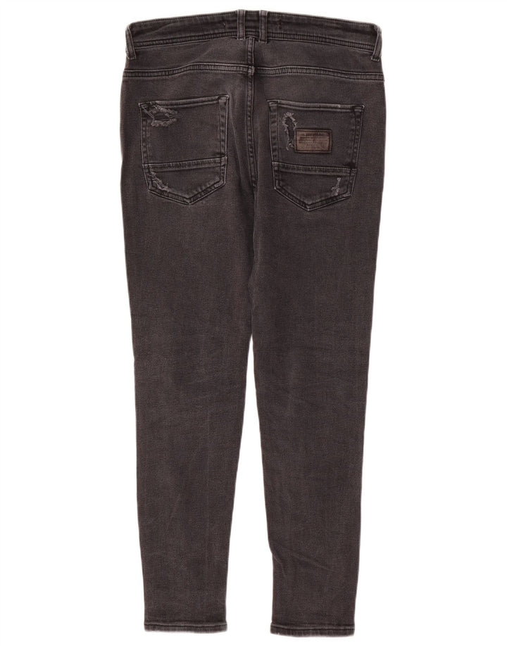 ZARA Mens Distressed Skinny Jeans EU 40 Medium W31 L26 Grey