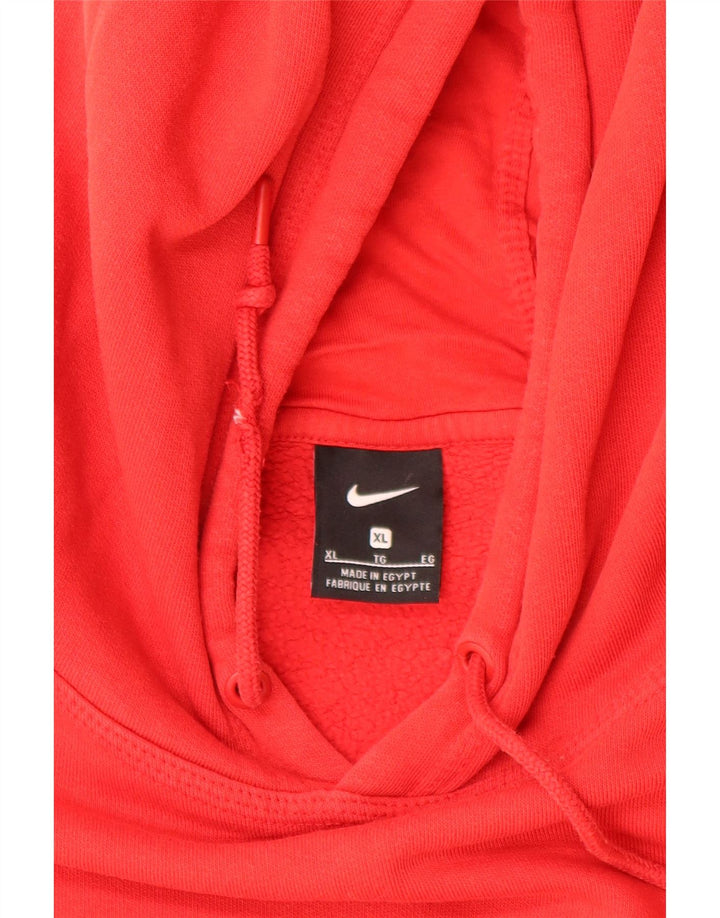 Męska bluza z kapturem Nike XL, czerwona, bawełniana