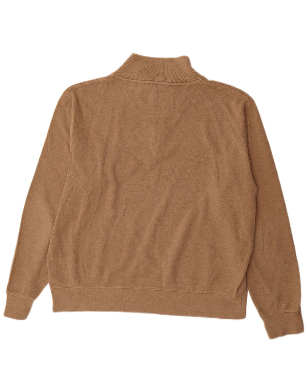 Męski sweter Gant z zamkiem błyskawicznym, 3XL, brązowa bawełna
