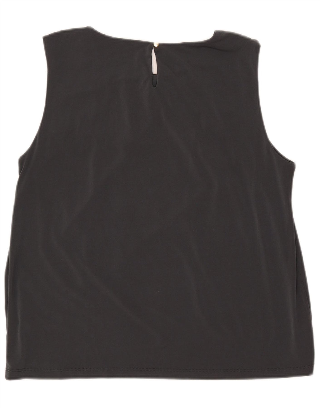 Damska bluzka bez rękawów Calvin Klein, krótka bluzka UK 18 XL, szary poliester