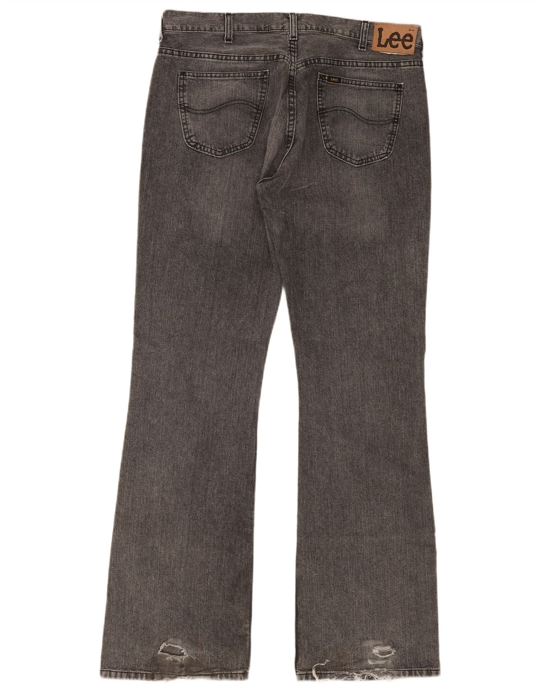 Męskie dżinsy Bootcut Lee W38 L36 Szara bawełna