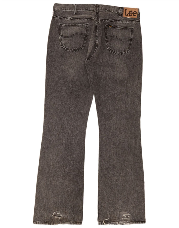 Męskie dżinsy Bootcut Lee W38 L36 Szara bawełna