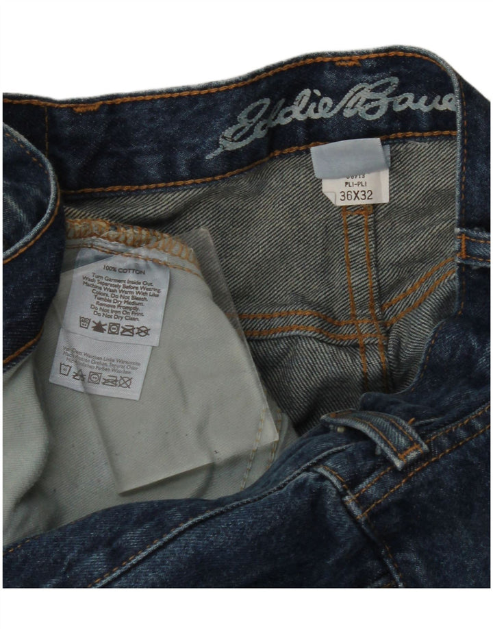 Damskie proste dżinsy Eddie Bauer W36 L32 Niebieskie bawełniane