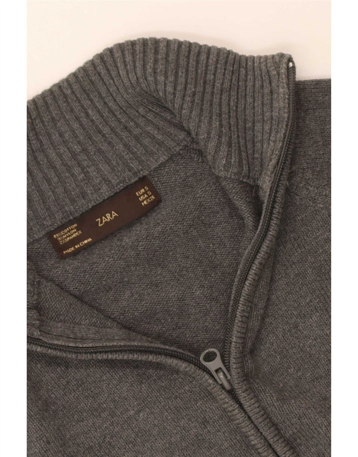 Sweter damski Zara Cardigan UK 8 Small, szary, bawełniany