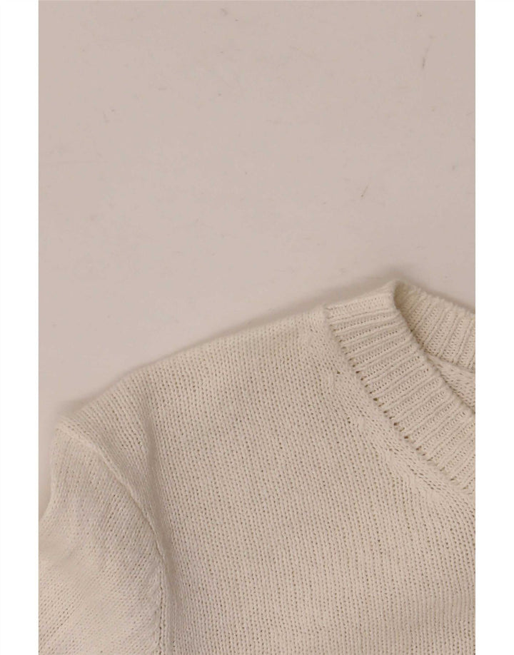 Damski krótki top Zara z długim rękawem, UK 6 XS, biały