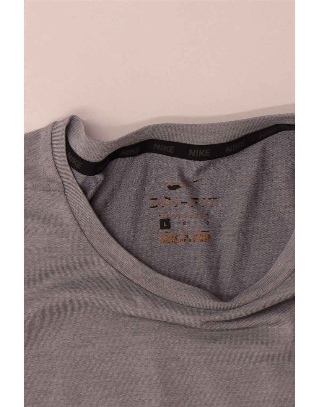 Męski T-shirt Nike Dri Fit, duży, szary, poliestrowy