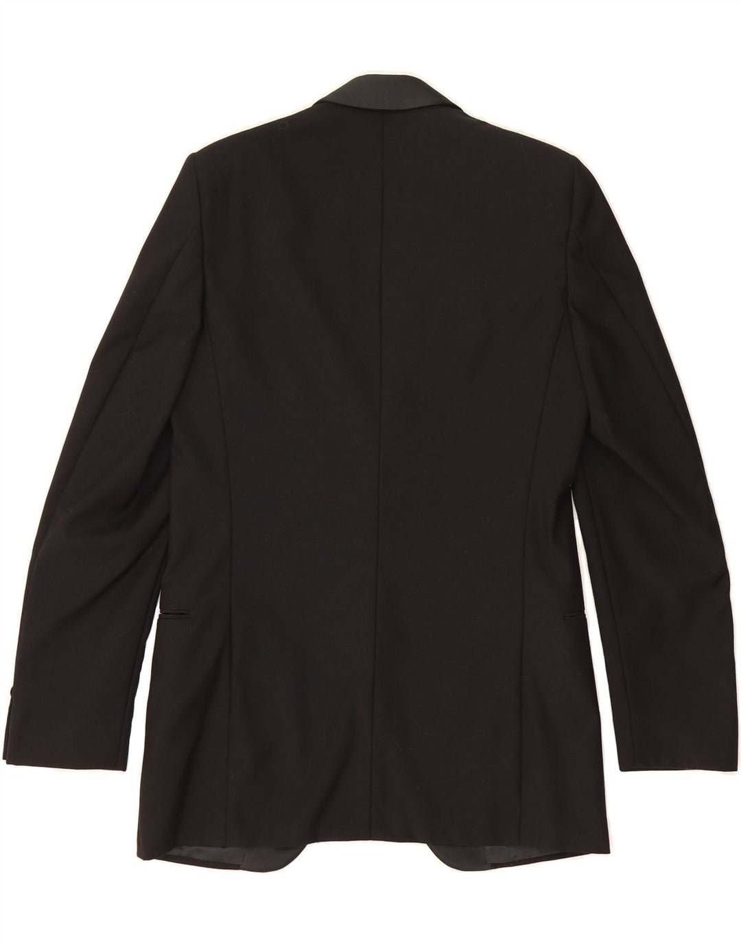 PROFILO Mens 1 Button Blazer Jacket IT 48 Medium Black Virgin Wool Vintage Profilo and Second-Hand Profilo from Messina Hembry 