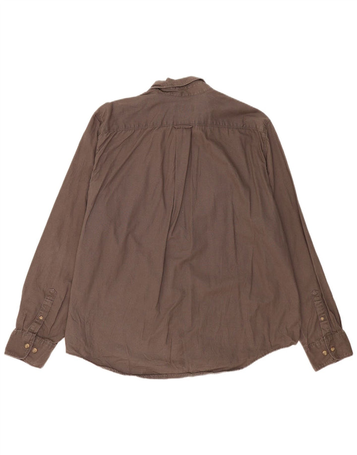 Koszula męska Eddie Bauer 2XL, brązowa, bawełniana
