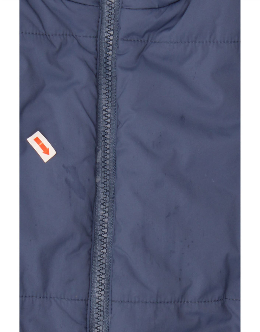 Męska kamizelka Lands End Petite Padded UK 38 Średni granatowy nylon