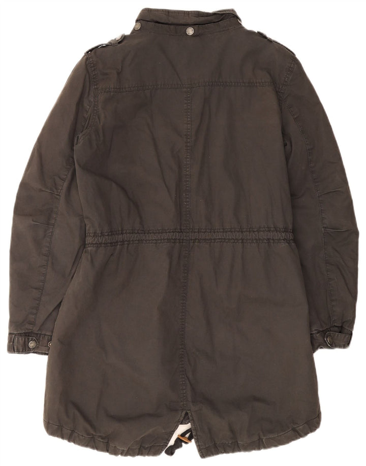 Damska kurtka parka Fat Face UK 14, duża, szara, bawełniana