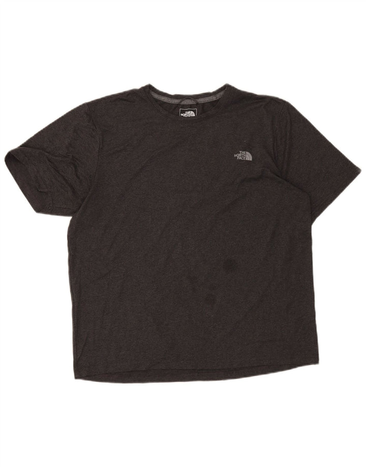 Męski t-shirt The North Face, średnioszary, nakrapiany poliester
