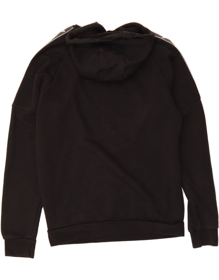 ADIDAS Mens Graphic Hoodie Jumper Medium Black Vintage Adidas and Second-Hand Adidas from Messina Hembry 