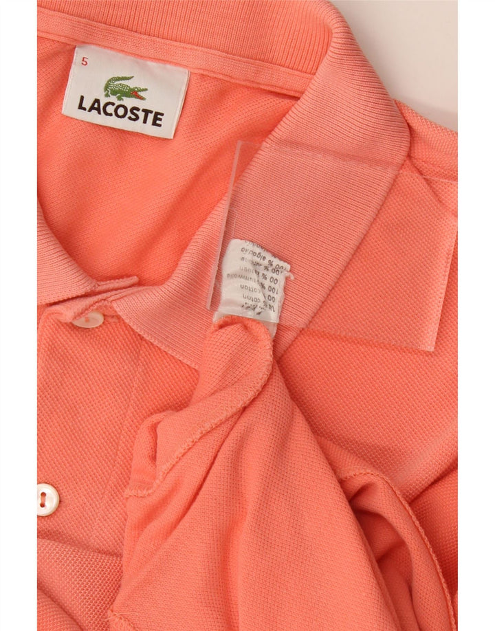 LACOSTE Mens Polo Shirt Size 5 Large Pink Cotton Vintage Lacoste and Second-Hand Lacoste from Messina Hembry 