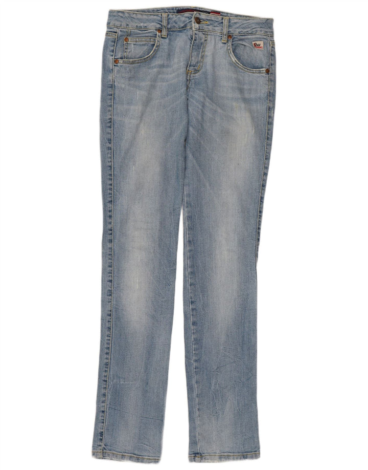 Damskie jeansy slim Roy Rogers W29 L34 Niebieskie bawełniane