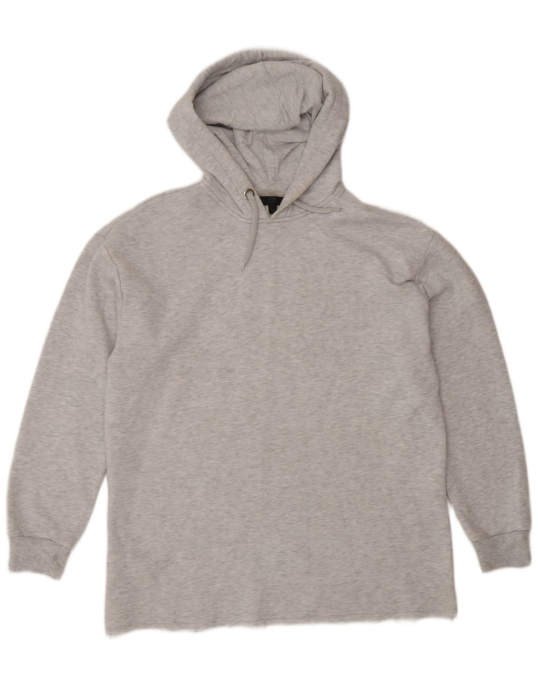 Topshop Damski wysoki, oversize'owy sweter z kapturem UK 10, mały, szary poliester