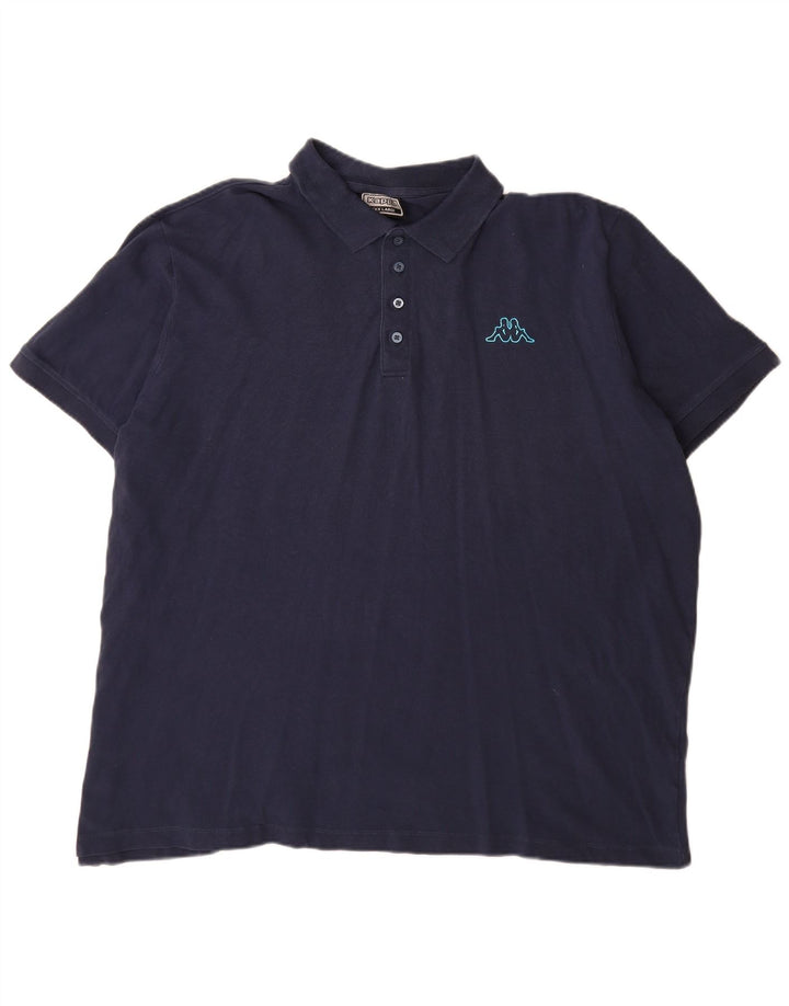 Męska koszulka polo Kappa 3XL, granatowa, bawełniana
