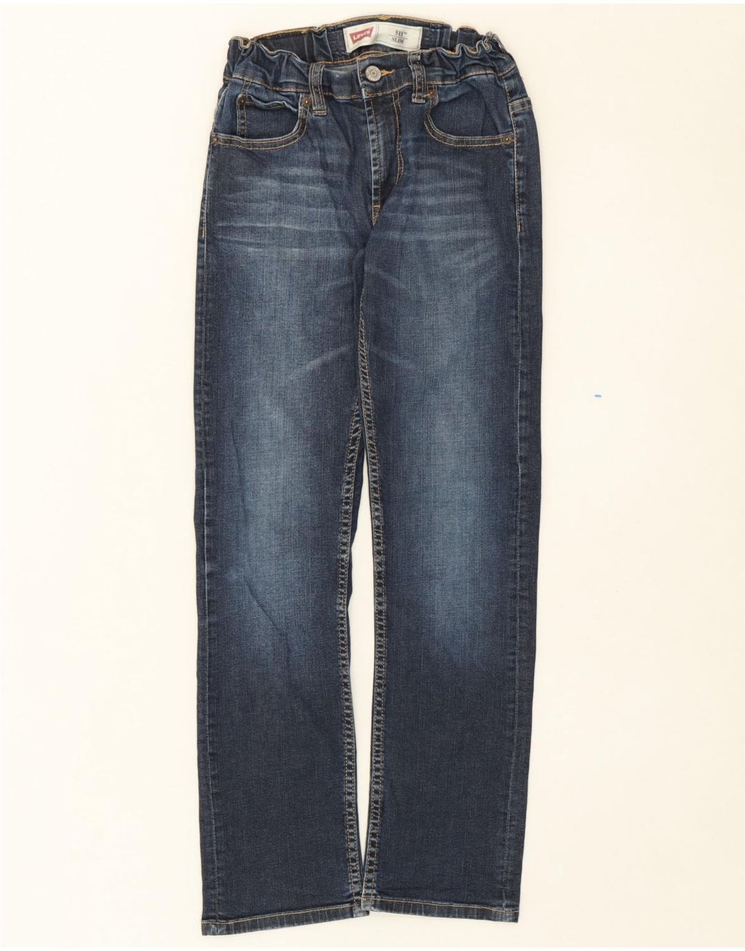 LEVI'S Boys 511 Slim Jeans 11-12 Years W20 L26 Blue Cotton Vintage Levi's and Second-Hand Levi's from Messina Hembry 
