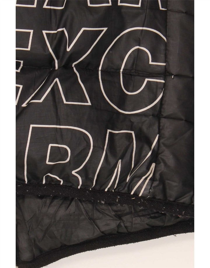 Męska wyściełana kurtka Armani Exchange Graphic UK 40, duża czarna