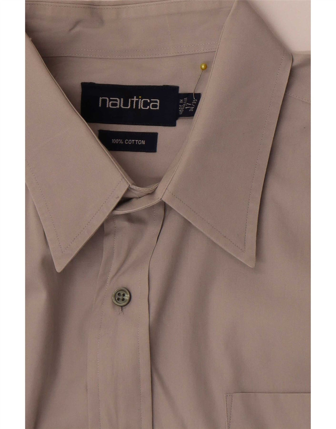 Koszula męska Nautica rozmiar 17 XL, szara, bawełniana