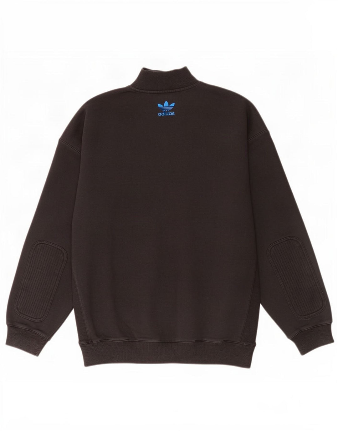 Adidas Męska bluza z zamkiem błyskawicznym, duża, czarna bawełna