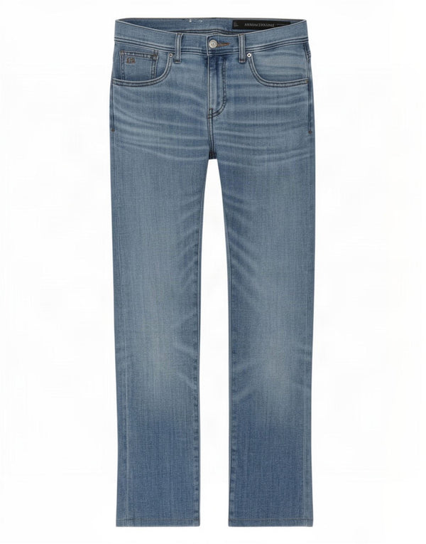 Damskie jeansy Armani Slim W30 L29 Niebieskie bawełniane