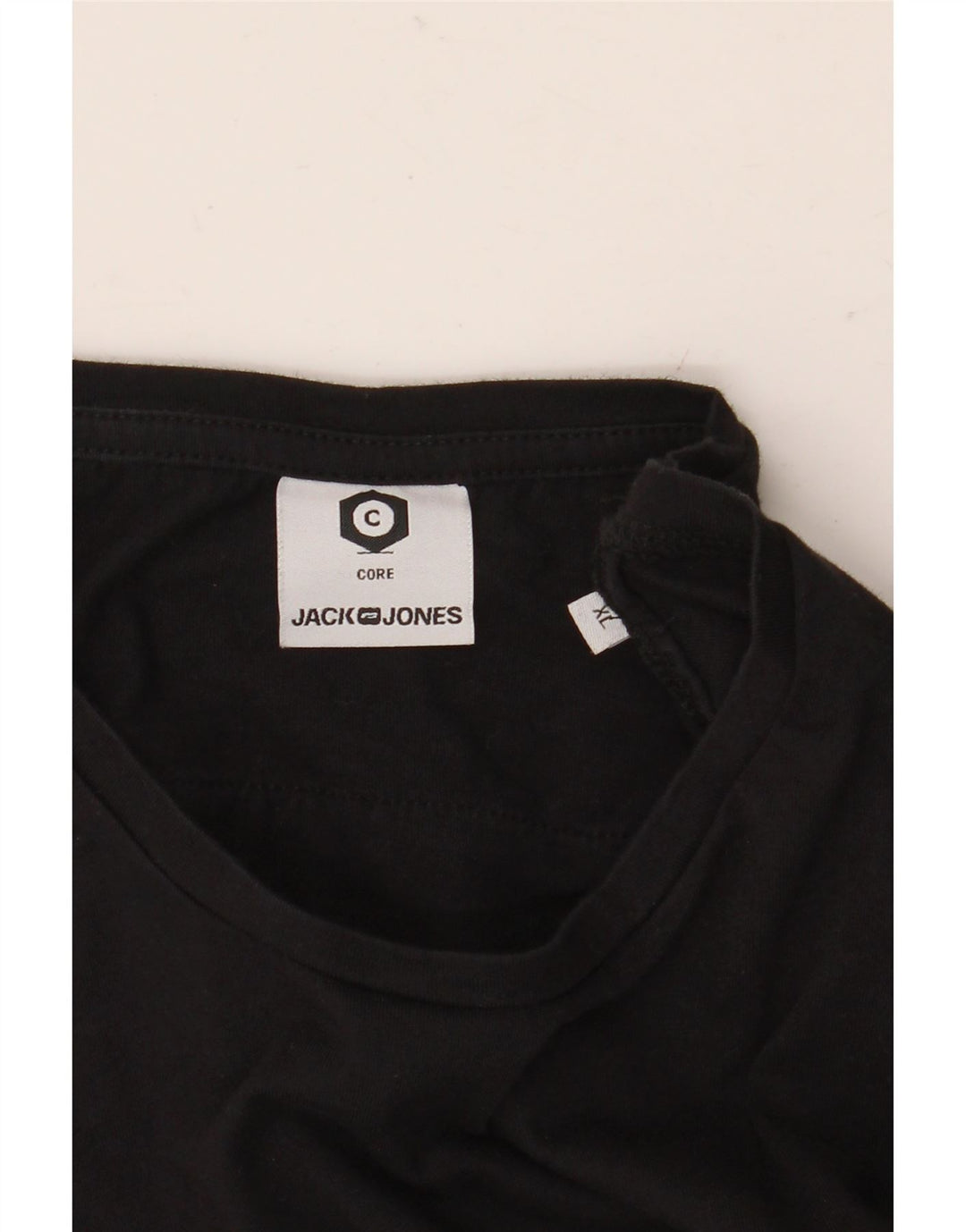 Męski T-shirt z grafiką JACK & JONES, XL, czarny