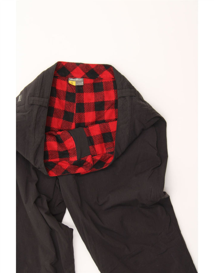 EDDIE BAUER Womens Straight Windbreaker Trousers US 8 Medium W34 L28 Black Vintage Eddie Bauer and Second-Hand Eddie Bauer from Messina Hembry 