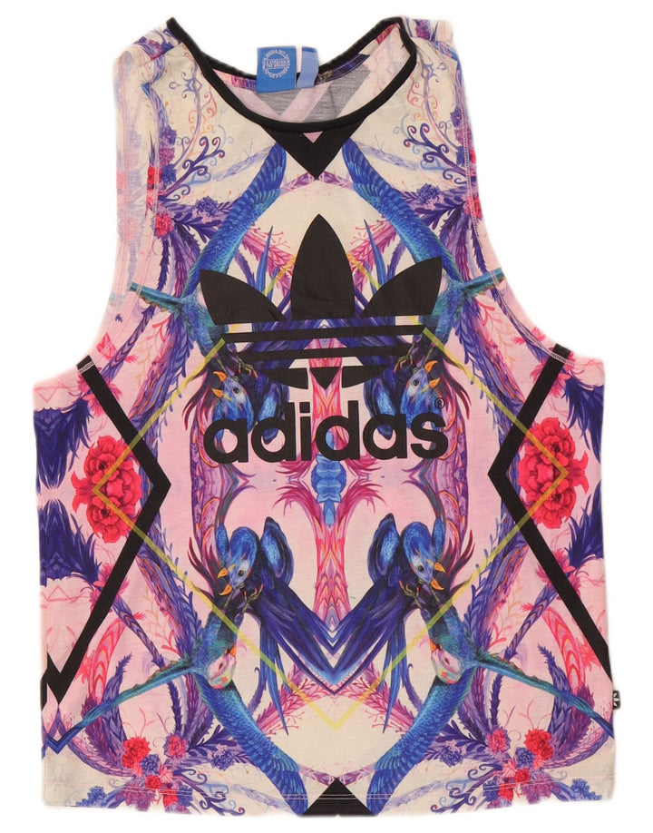 Damska kamizelka Adidas Passaredo Graphic Top UK 8 Mała wielobarwna tropikalna