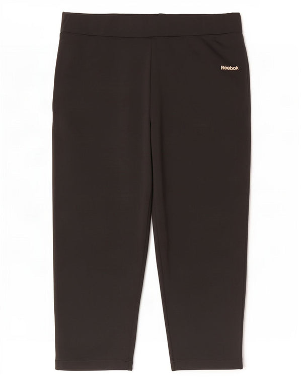 Damskie legginsy Reebok Capri UK 12, średni czarny poliester