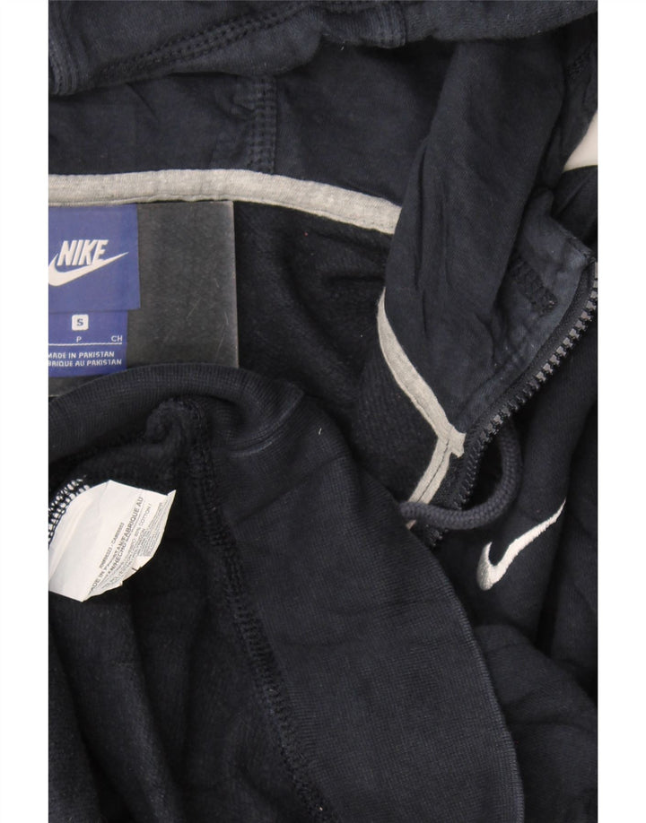 Męski sweter z kapturem i zamkiem Nike, mały, granatowy, bawełniany