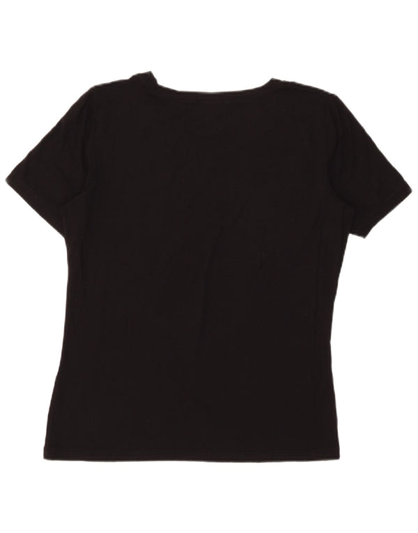 Damska koszulka graficzna Luisa Spagnoli Top UK 14 Medium Black