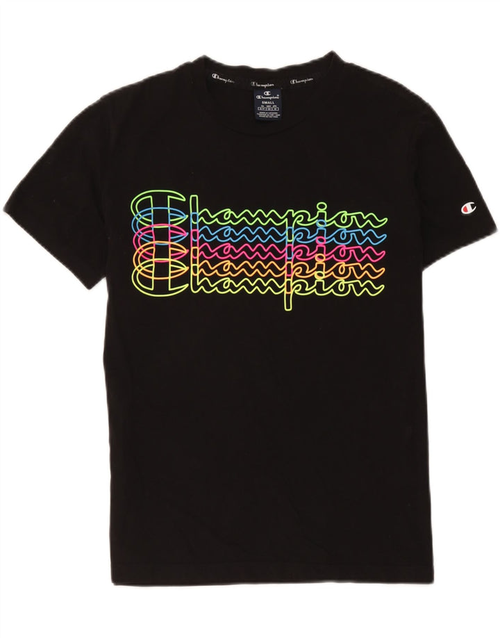 Męski T-shirt Champion z grafiką, mały, czarny