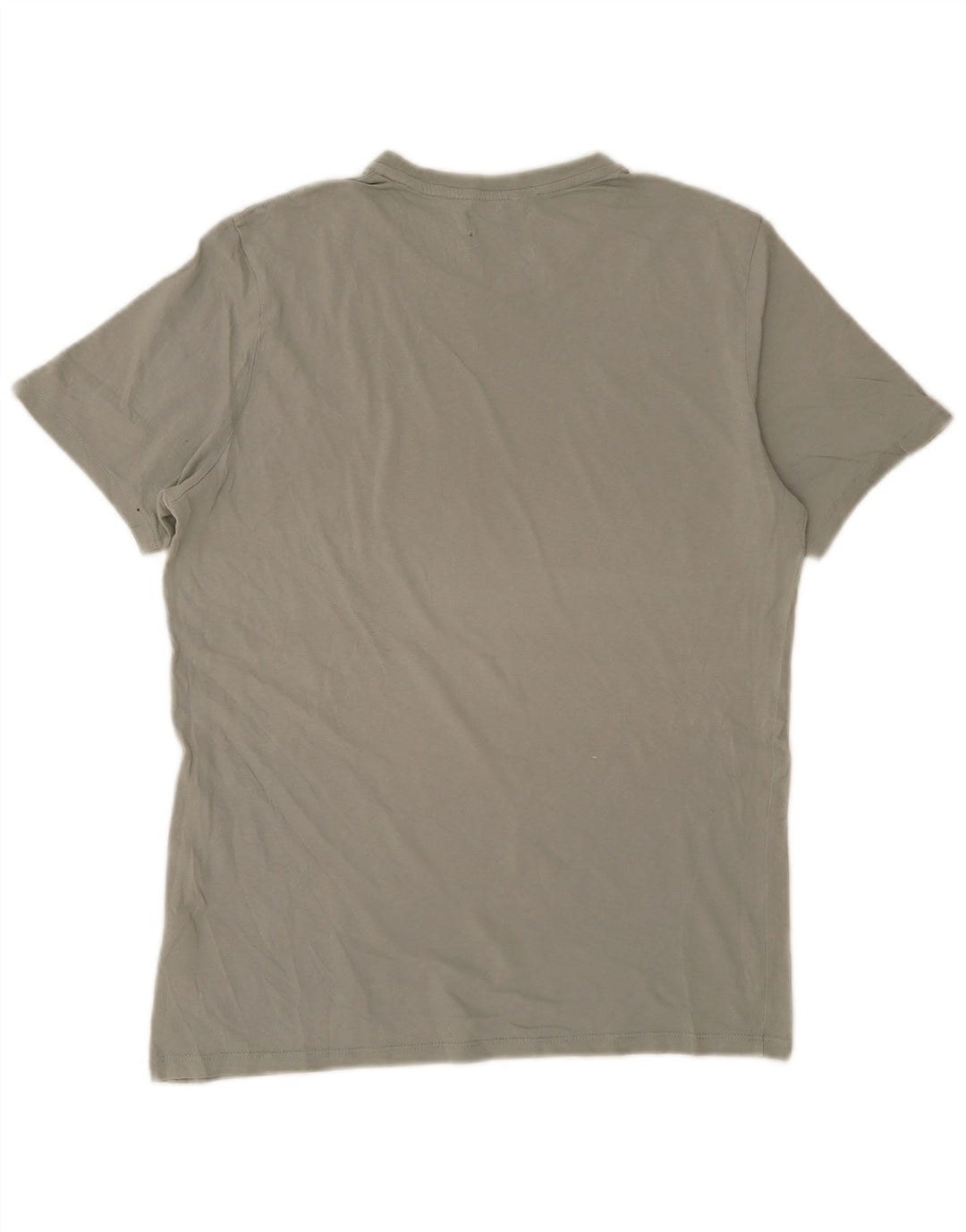 CALVIN KLEIN Męski T-shirt Top, mały, szary, bawełniany