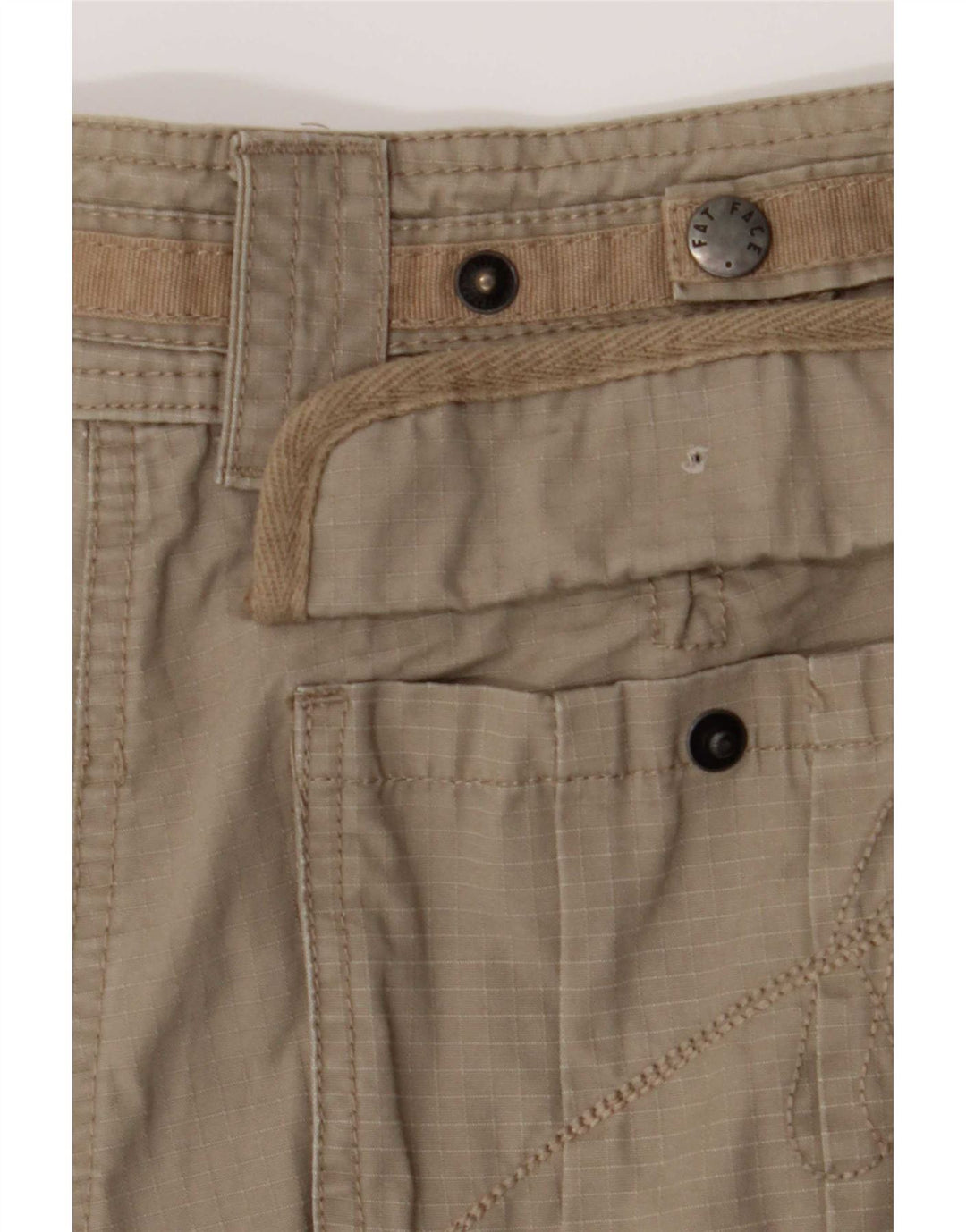 Damskie spodenki cargo Fat Face UK 12 Medium W30, bawełna khaki