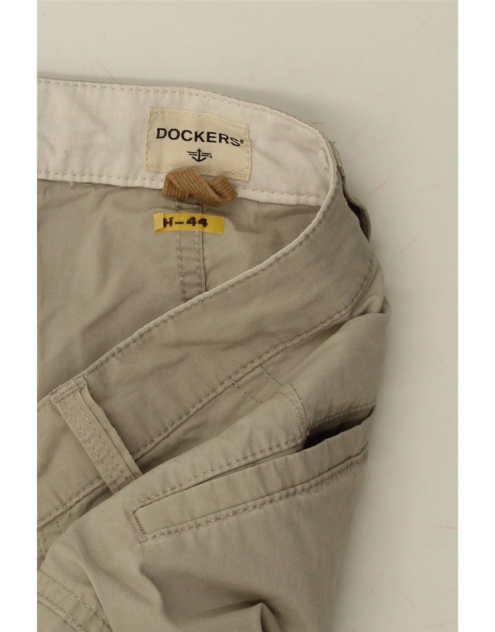 DOCKERS Mens Cargo Shorts W34 Large Grey Cotton Vintage Dockers and Second-Hand Dockers from Messina Hembry 