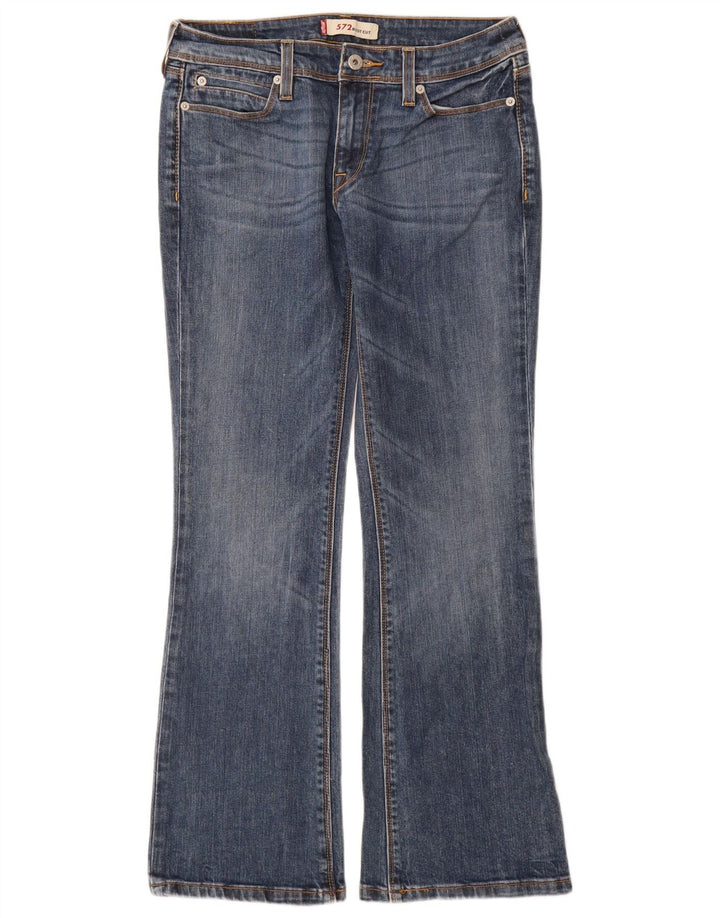 Damskie jeansy Levi's 572 Bootcut W30 L30 Niebieska bawełna