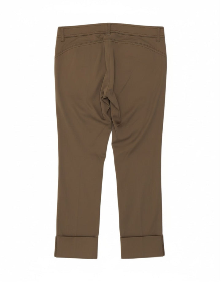 MARELLA Womens Slim Casual Trousers UK 12 Medium  W32 L27 Beige Polyester Vintage Marella and Second-Hand Marella from Messina Hembry 