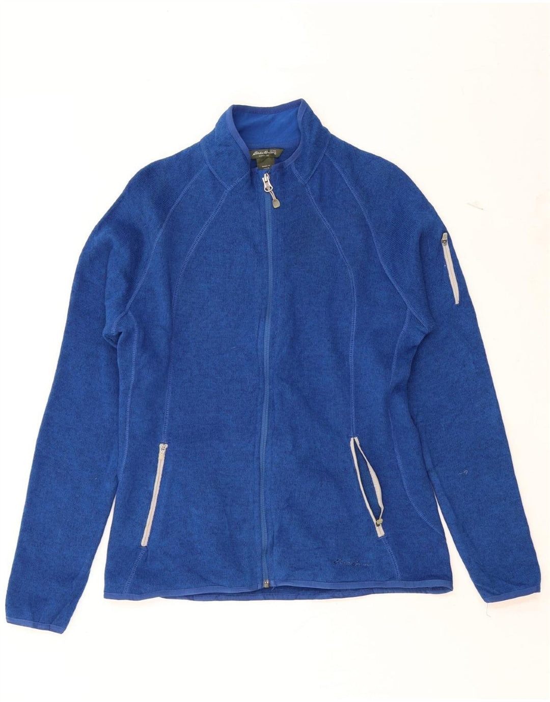 EDDIE BAUER Womens Tracksuit Top Jacket UK 16 Large Blue Polyester Vintage Eddie Bauer and Second-Hand Eddie Bauer from Messina Hembry 