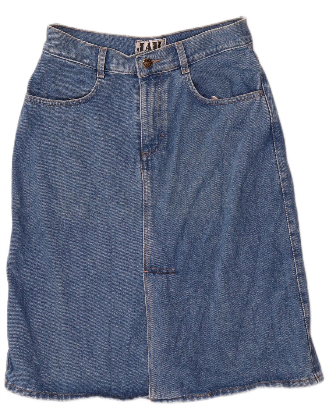 Damska spódnica jeansowa VINTAGE IT 42 Medium W30 Niebieska bawełna
