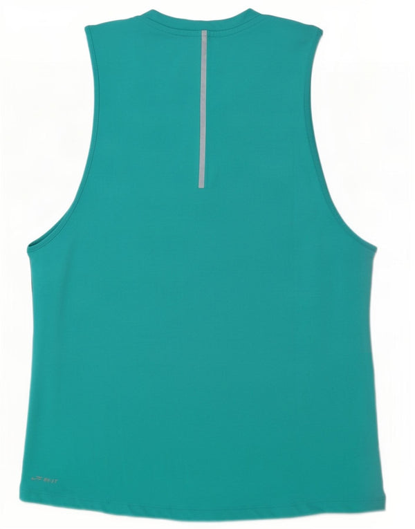 Damska kamizelka Nike Dri Fit Graphic Top UK 14 w kolorze średniego turkusu