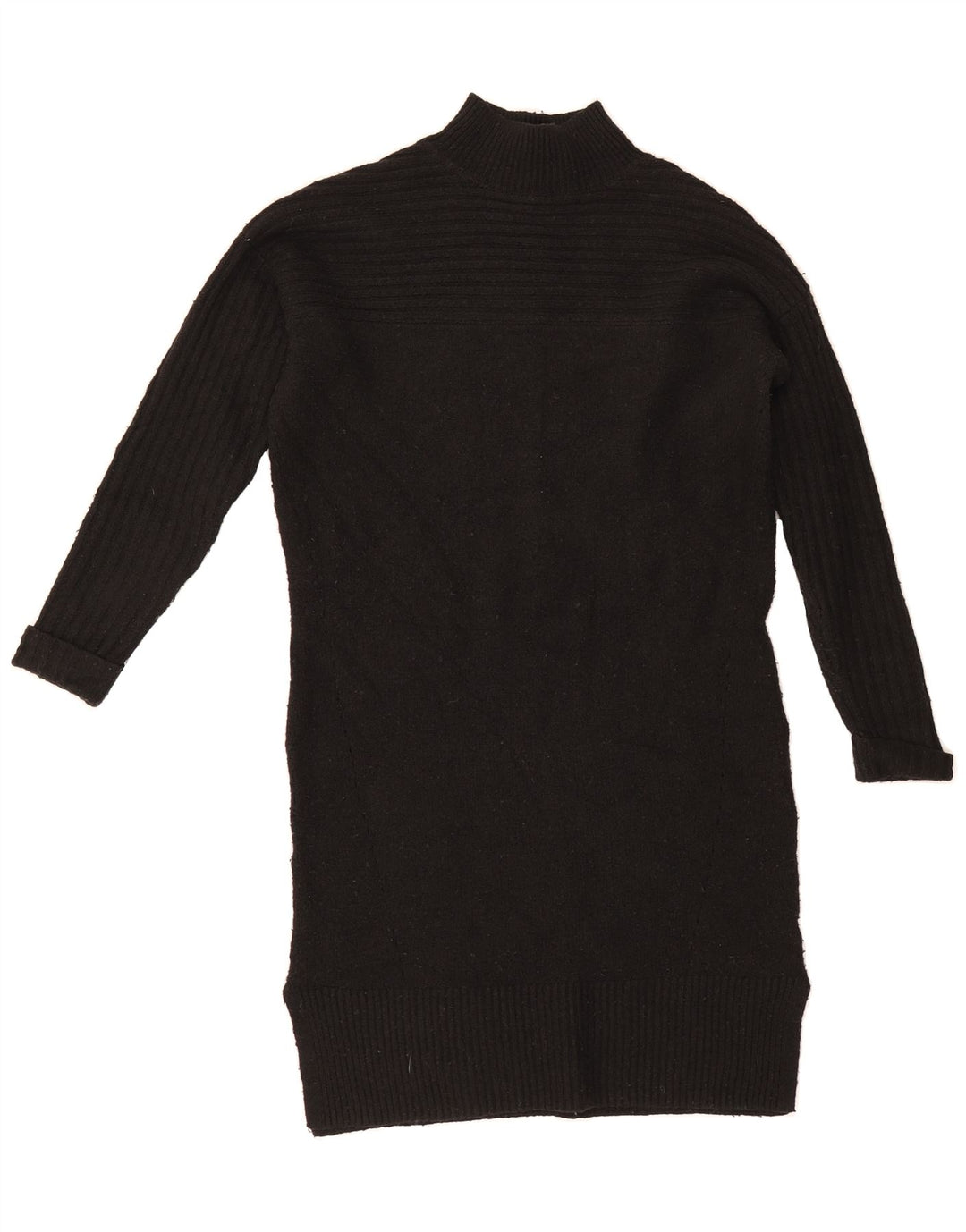 FAT FACE Womens Jumper Dress UK 8 Small  Black Polyester Vintage Fat Face and Second-Hand Fat Face from Messina Hembry 