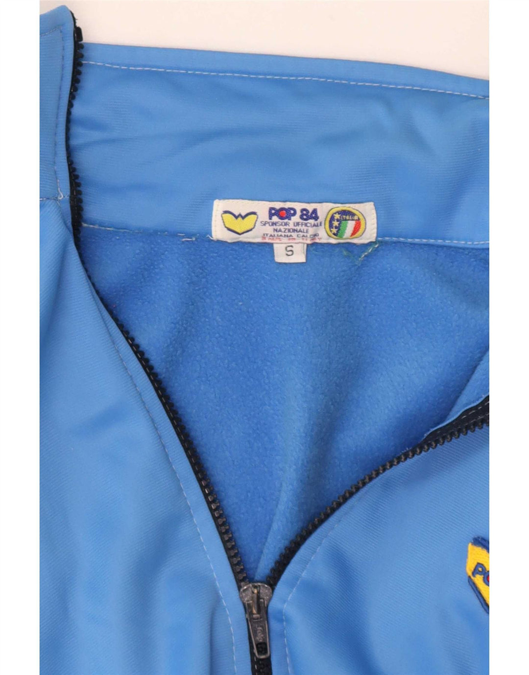 POP 84 Męska bluza dresowa, mała niebieska Colorblock