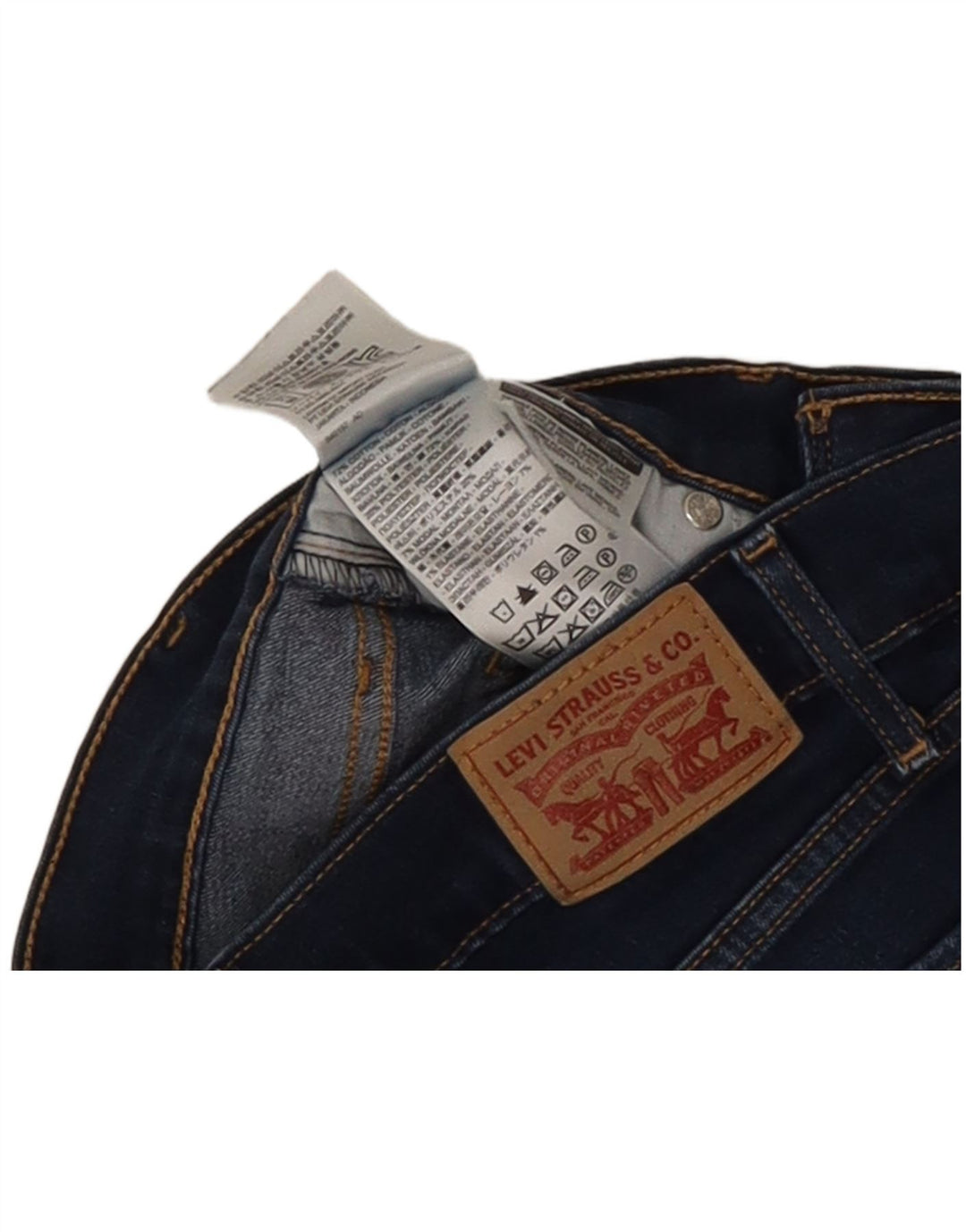 Damskie dżinsy Levi's 715 Bootcut W26 L27 Granatowa bawełna