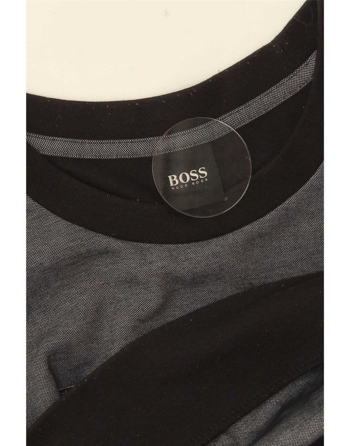 Męska bluza z grafiką Hugo Boss, bawełniana, w kolorze średniej szarości