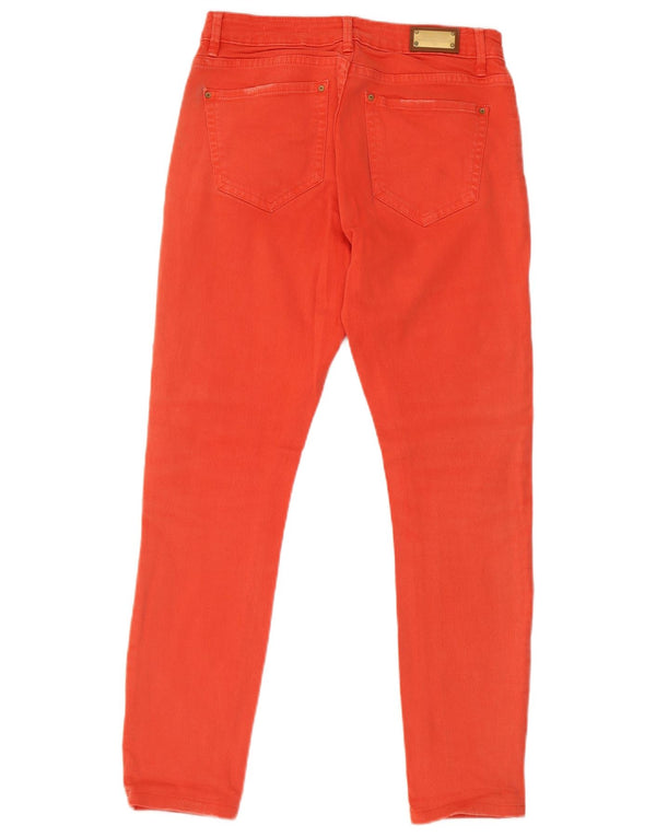 Damskie jeansy skinny Zara EU 38 Small W28 L26 Pomarańczowa bawełna