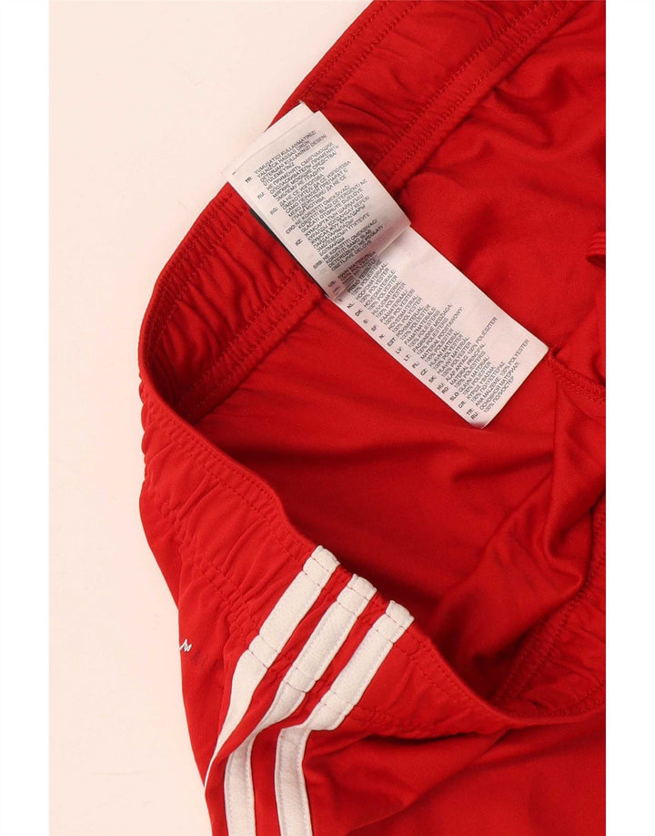 Damskie spodenki sportowe Adidas UK 14, średni czerwony poliester