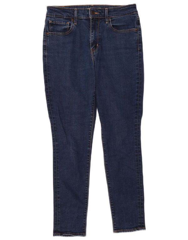 Damskie jeansy skinny Levi's W28 L28 Granatowa bawełna