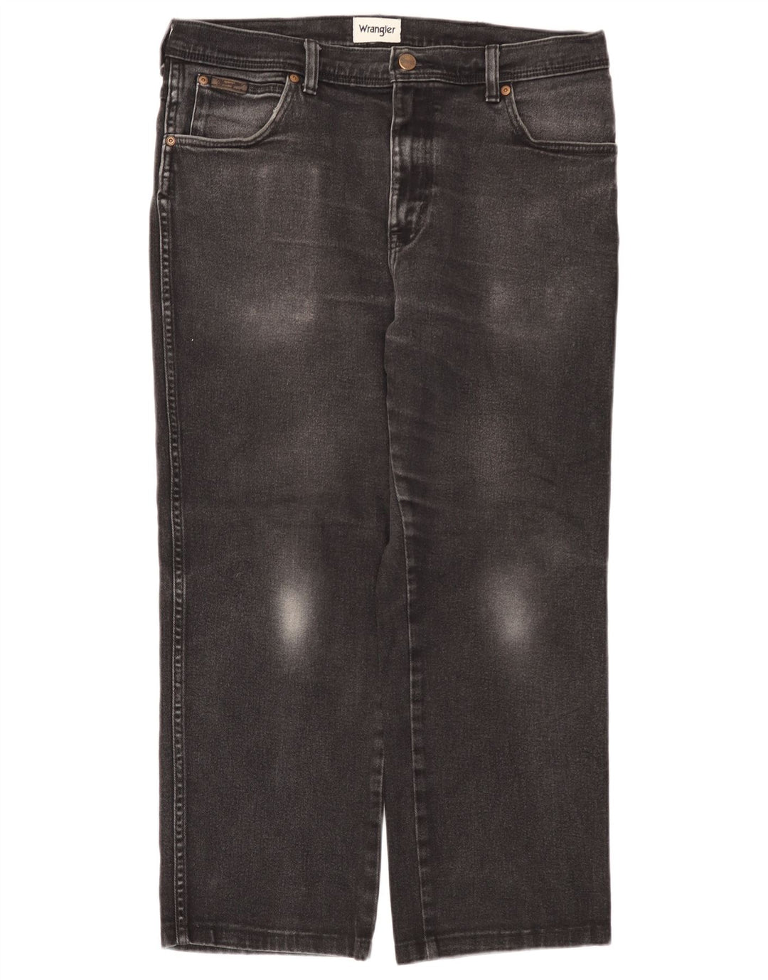 Męskie jeansy Wrangler Texas Straight W36 L26, czarne, bawełniane