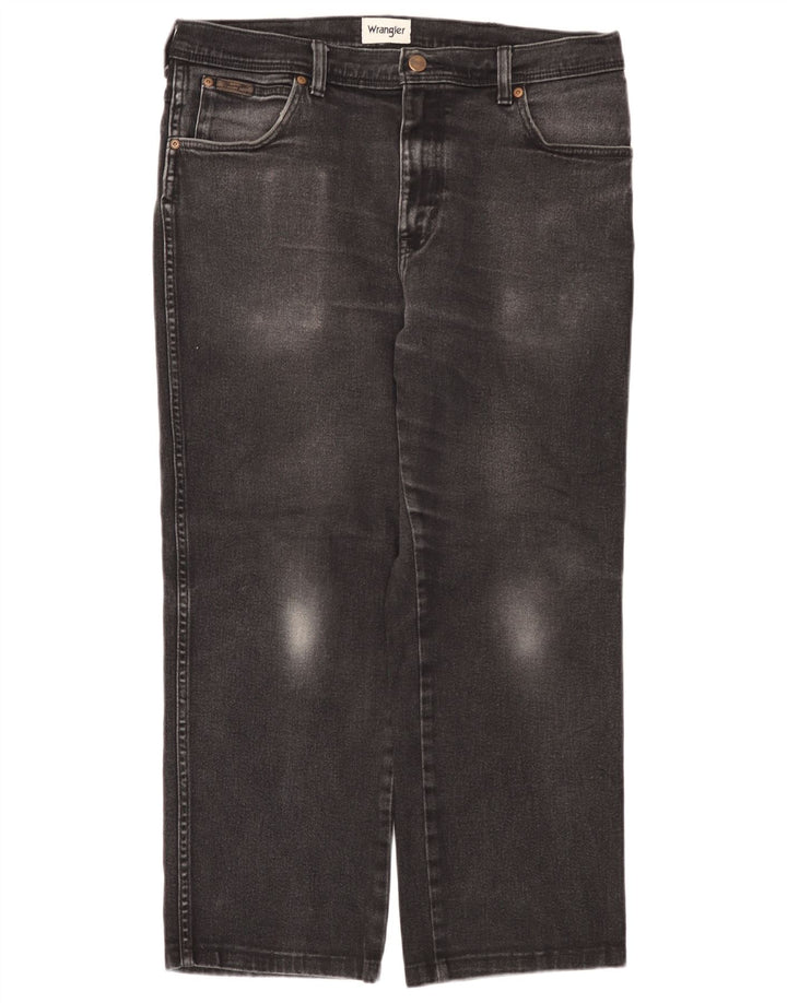 Męskie jeansy Wrangler Texas Straight W36 L26, czarne, bawełniane