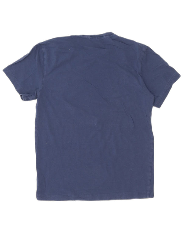 Calvin Klein Mens Graphic T-Shirt Top Small Navy Blue Cotton